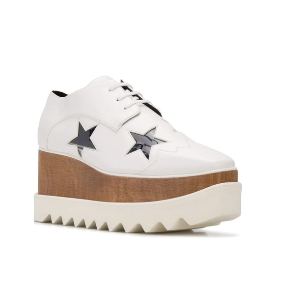 Stella McCartney Shoes - STELLA MCCARTNEY ELYSE STAR OXFORD WHITE